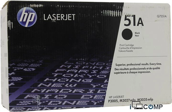HP 51A (Q7551A) Qara kartric