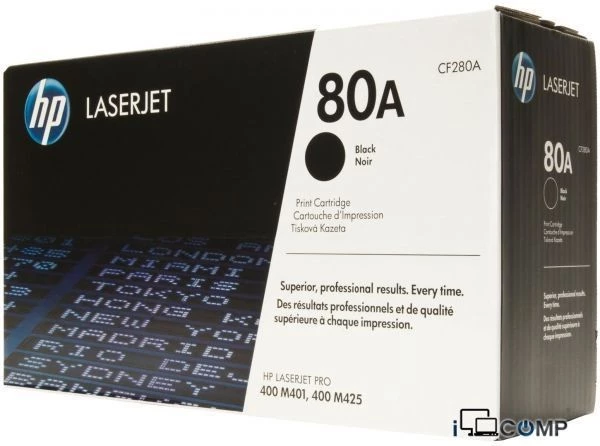 HP 80A (CF280A) Qara kartric