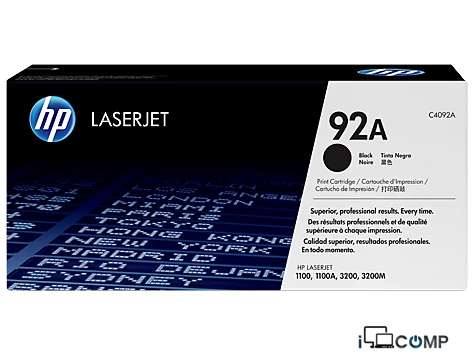 HP 92A (C4092A) Qara kartric
