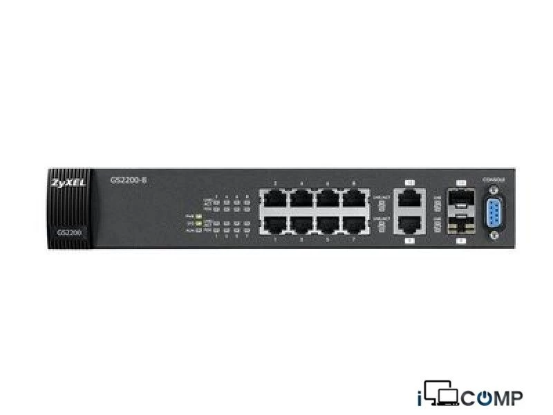 ZyXEL GS2200-8 Idareolunan Gigabit kommutator