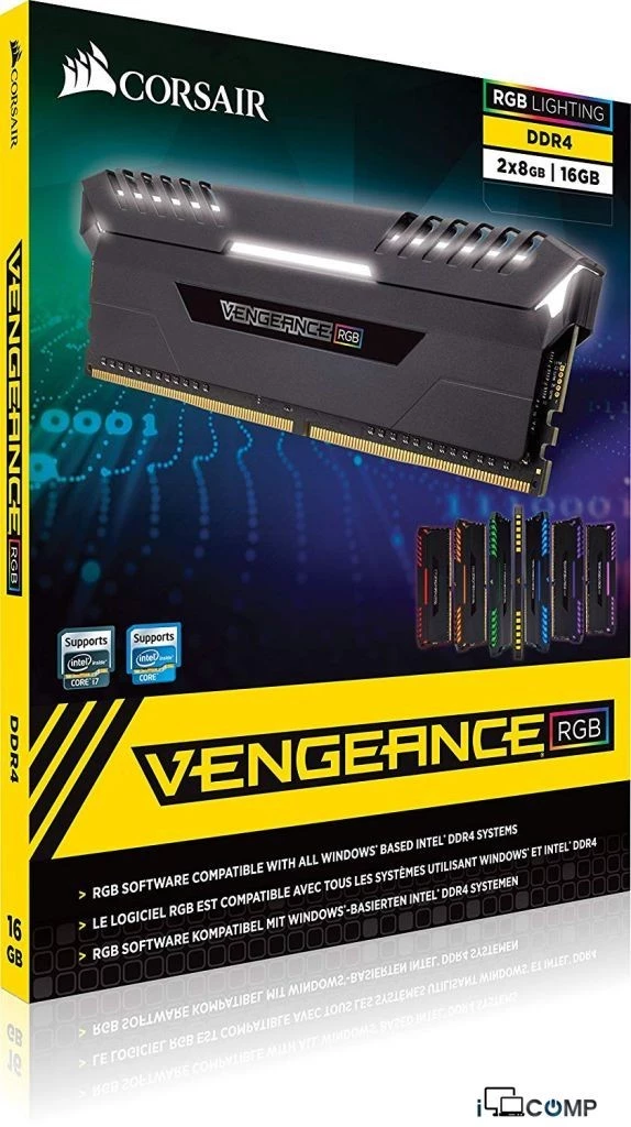 DDR4 CORSAIR Vengeance RGB 16GB 3000MHz
