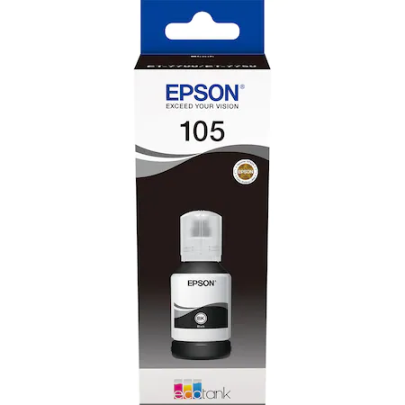 Epson 105 EcoTank Black Ink Bottle (C13T00Q140)