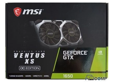 MSI Ventus XS GEFORCE® GTX 1650 4G OC (4 GB | 128 Bit)