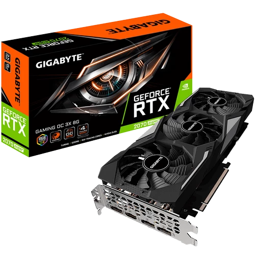 GIGABYTE GeForce RTX 2070 SUPER GAMING OC 3X 8G (GV-N207SGAMING OC-8GD)