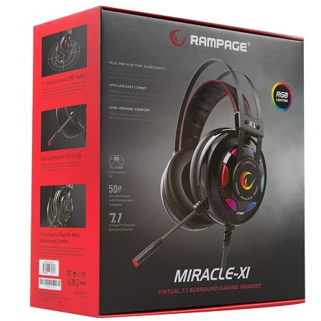 Rampage Miracle-X1 Gaming Headset