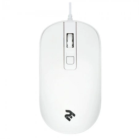 2E MF110 White Wired Mouse