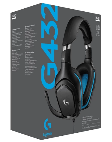 Logitech G432 7.1 Surround Sound (981-000770) Gaming Headset