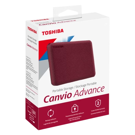 External HDD Toshiba Canvio Advance 2TB RED (HDTCA20ER3AA)