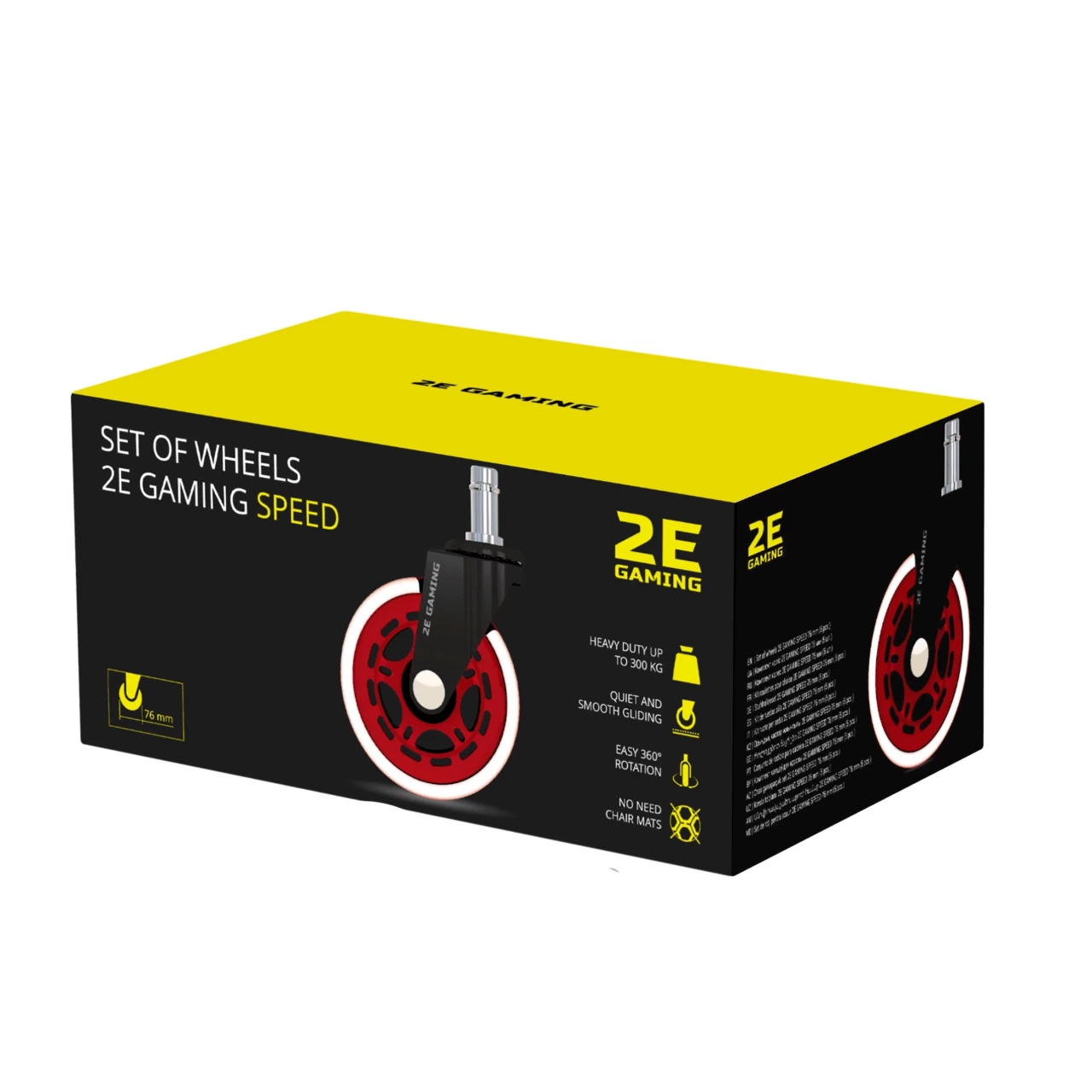 2E GWH-001-RD Gaming Set of wheels Speed