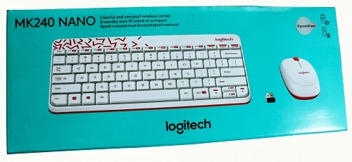 Logitech MK240 Nano (920-008213) Wireless Combo white