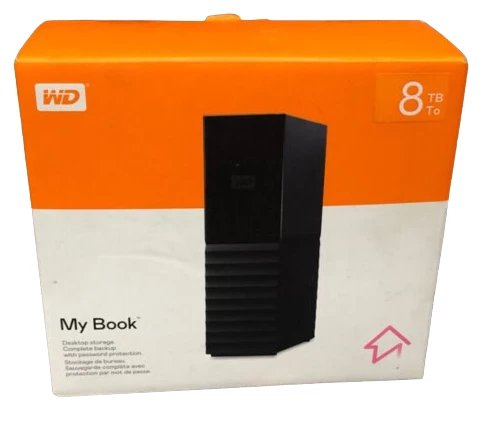 External HDD Western Digital My Book 8 TB (WDBBGB0080HBK-NB)