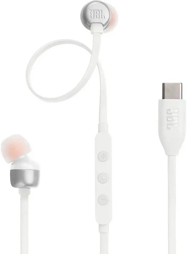 JBL Tune 310C USB (JBLT310CWHT) White Wired Headphones