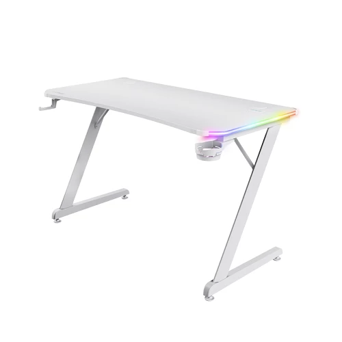 Trust GXT709W 25328 Luminus White RGB Gaming Desk