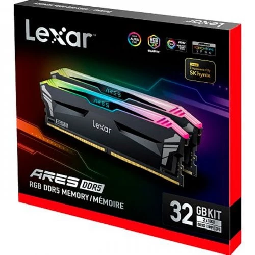 DDR5 Lexar Ares 32GB 6800 MHz (LD5U16G68C34LA-RGD) Kit