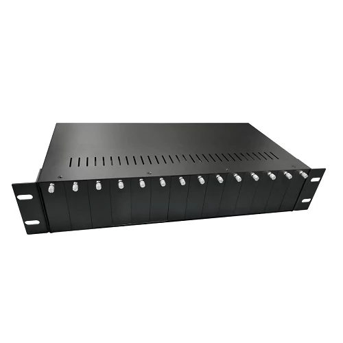CUDY MC1402 2U 19-Inch 14-Slot Dual Power Chassis