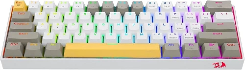 Redragon K530 DRACONIC Pro (K530-YL&amp;WT&amp;GY-RGB-PRO) 60% Gaming Keyboard