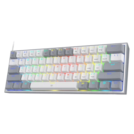 Redragon K617 FIZZ (K617-RGB) 60% Grey-White Gaming Keyboard