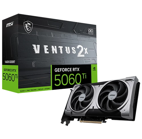 MSI GeForce RTX™ 5060 Ti Ventus 2X OC Plus 16GB 128bit
