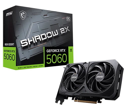 MSI GeForce RTX™ 5060 8G Shadow 2X OC 8GB 128bit