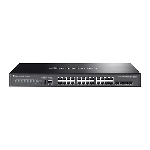 Omada SG5428X 24-Port Gigabit Stackable Lite L3 Managed Switch with 4× 10G Slots