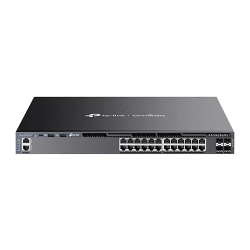 Omada SG6428XHP 24-Port Gigabit Stackable L3 Managed PoE+ Switch with 4 10G Slots