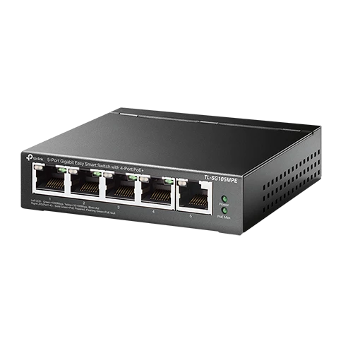 TP-Link TL-SG105MPE 5-Port Gigabit Easy Smart Switch with 4-Port PoE+