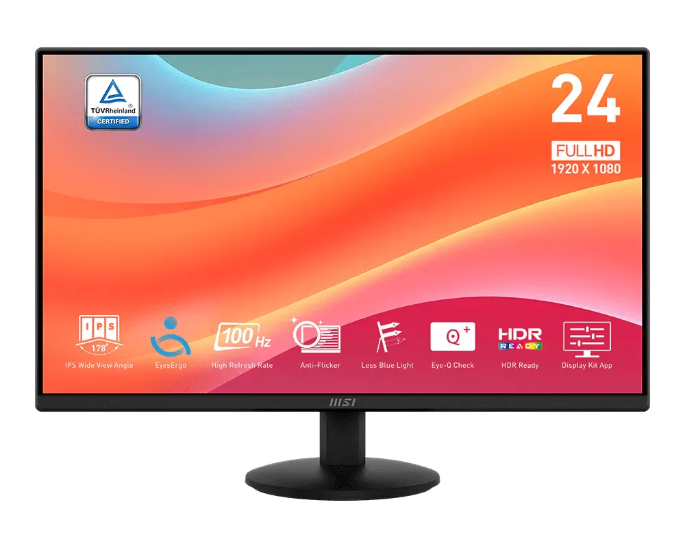 MSI PRO MP242L 23.8-inch FHD 100 Hz IPS Monitor