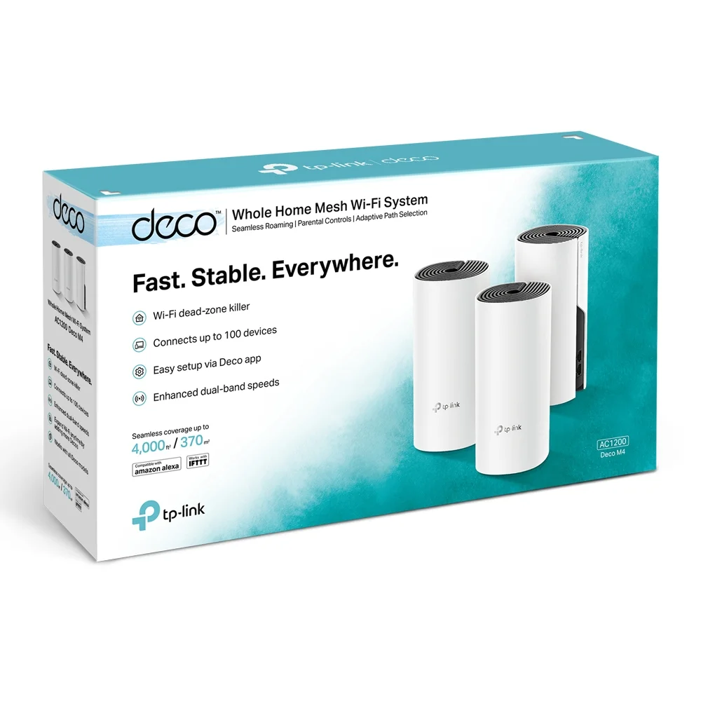 TP-Link Deco M4 AC1200 3 Unit Mesh Wi-Fi System