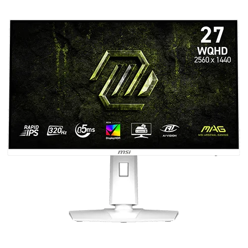 MSI MAG 274QRFW X32 27-inch QHD 320 Hz IPS White Gaming Monitor