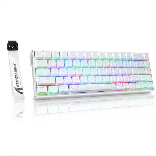 Attack Shark R85 HE White Lines Gaming Mechanical Keyboard
