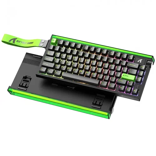Attack Shark R85 HE Black Green Gaming Mechanical Keyboard