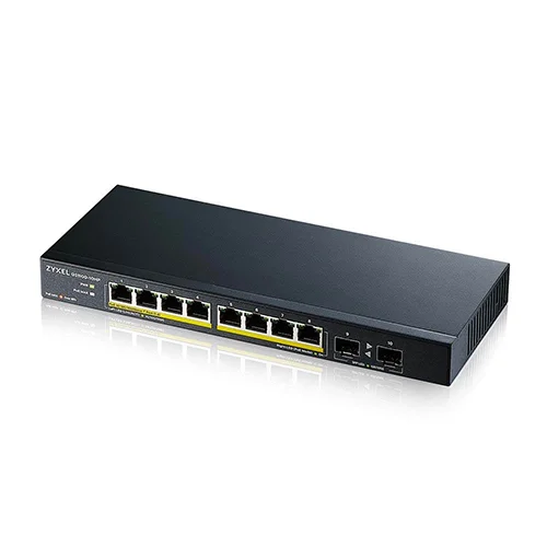 Zyxel GS1100-10HP (GS1100-10HP-EU0102F) 8-Port Gigabit Unmanaged PoE Switch