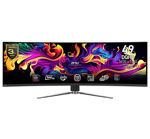 MSI MPG 491CQP 49-inch DQHD 144 Hz OLED Gaming Monitor