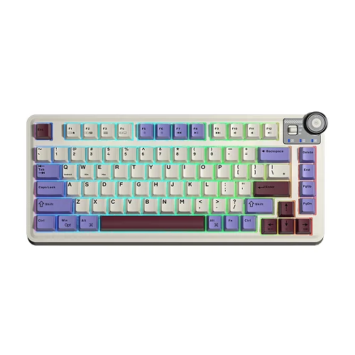 AULA AU75 Gasket Beige Purple Red Mechanical Gaming Keyboard