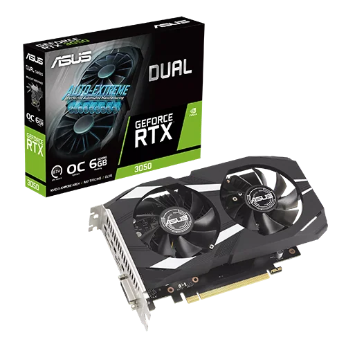 Asus Dual GeForce RTX™ 3050 OC Edition 6GB 96bit (DUAL-RTX3050-O6G)