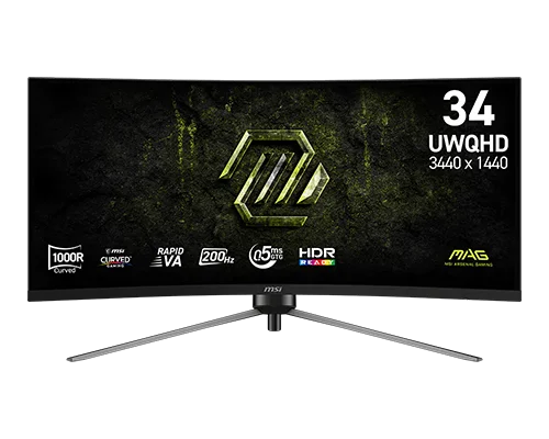 MSI MAG 345CQRF E20 34-inch WQHD 200 Hz Gaming Monitor