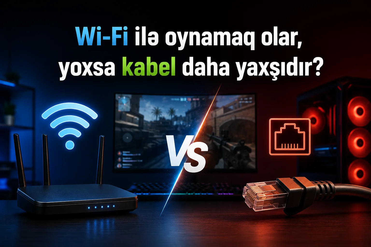 Wi-Fi ile oynamaq olar, yoxsa kabel daha yaxsidir?