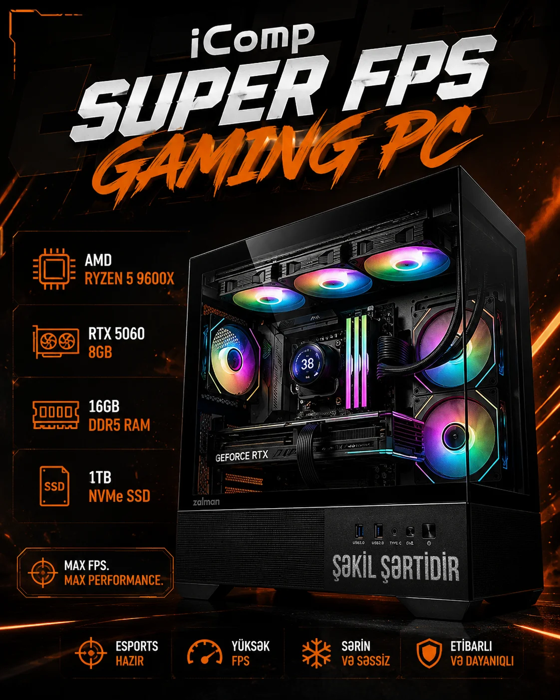 iComp Super FPS Gaming PC