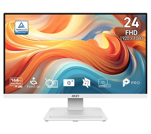 MSI PRO MP241W E14V 24-inch FHD 144Hz White Gaming Monitor