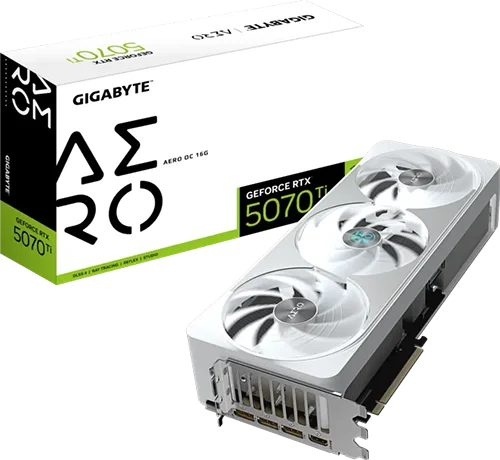 Gigabyte GeForce RTX&trade; 5070 Ti AERO OC 16GB 256-bit (GV-N507TAERO OC-16GD)