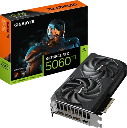 Gigabyte GeForce RTX&trade; 5060 Ti Windforce OC 16GB 128bit (GV-N506TWF2OC-16GD)
