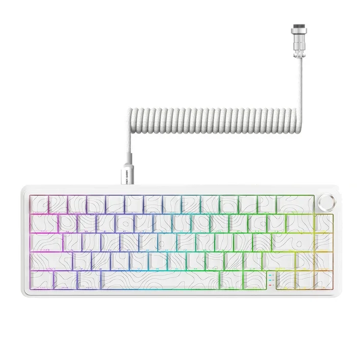 Attack Shark X65 PRO HE White-Contour Line Gaming Keyboard