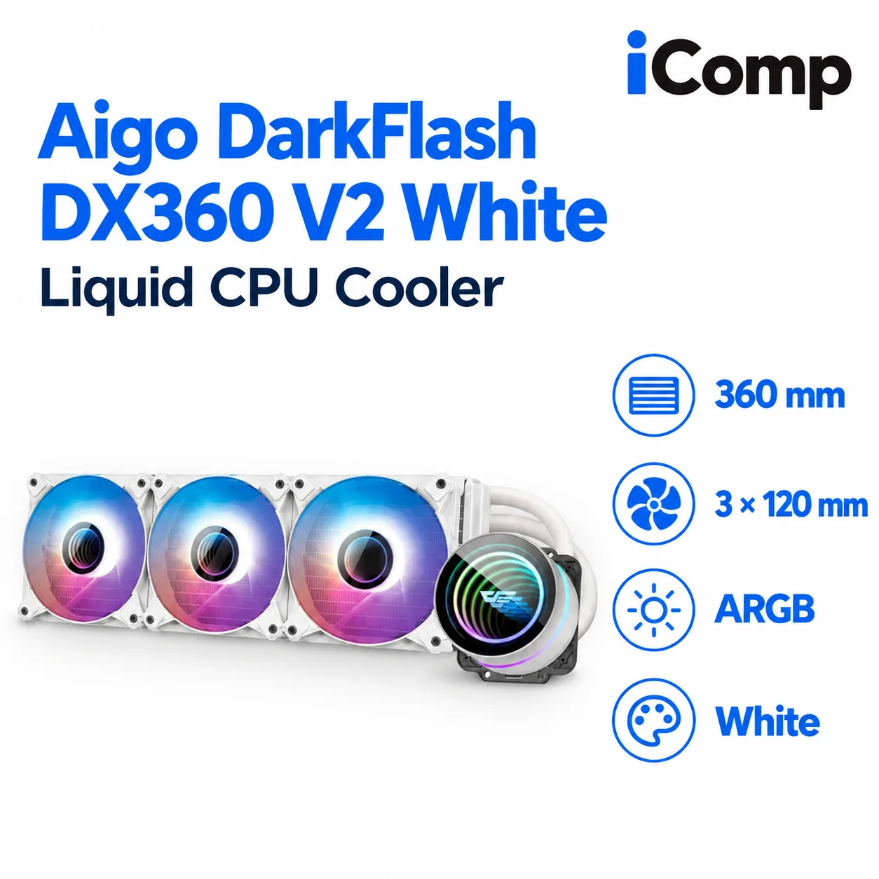 Aigo DarkFlash DX360 V2 White CPU Cooler