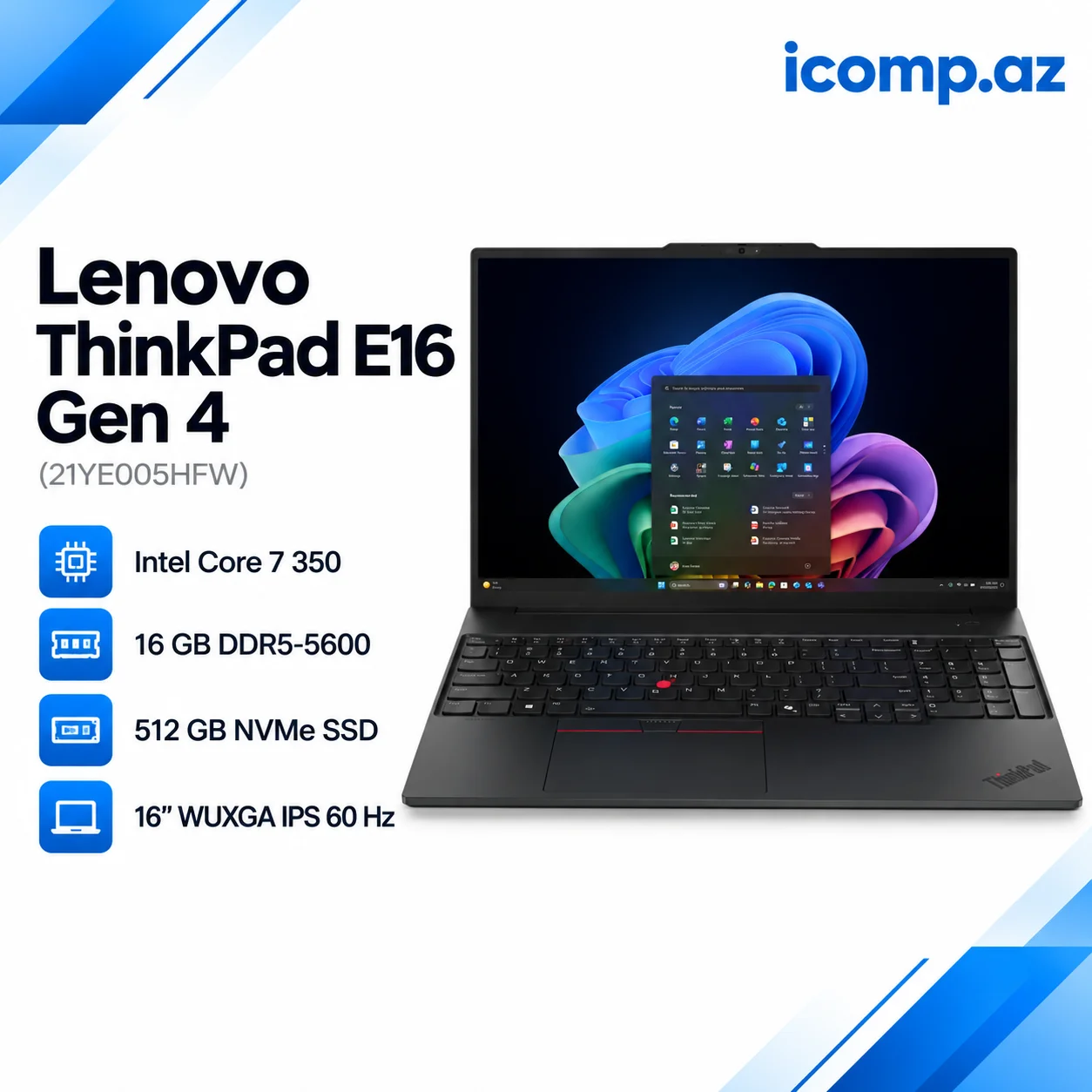 Lenovo ThinkPad E16 Gen 4 (21YE005HFW) Laptop