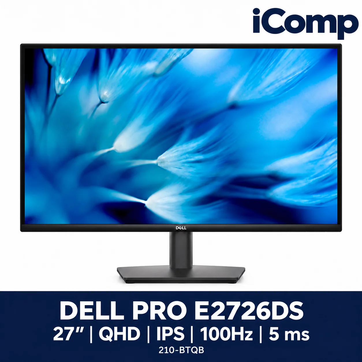 Dell Pro E2726DS 27-inch QHD IPS 100Hz Monitor (210-BTQB)
