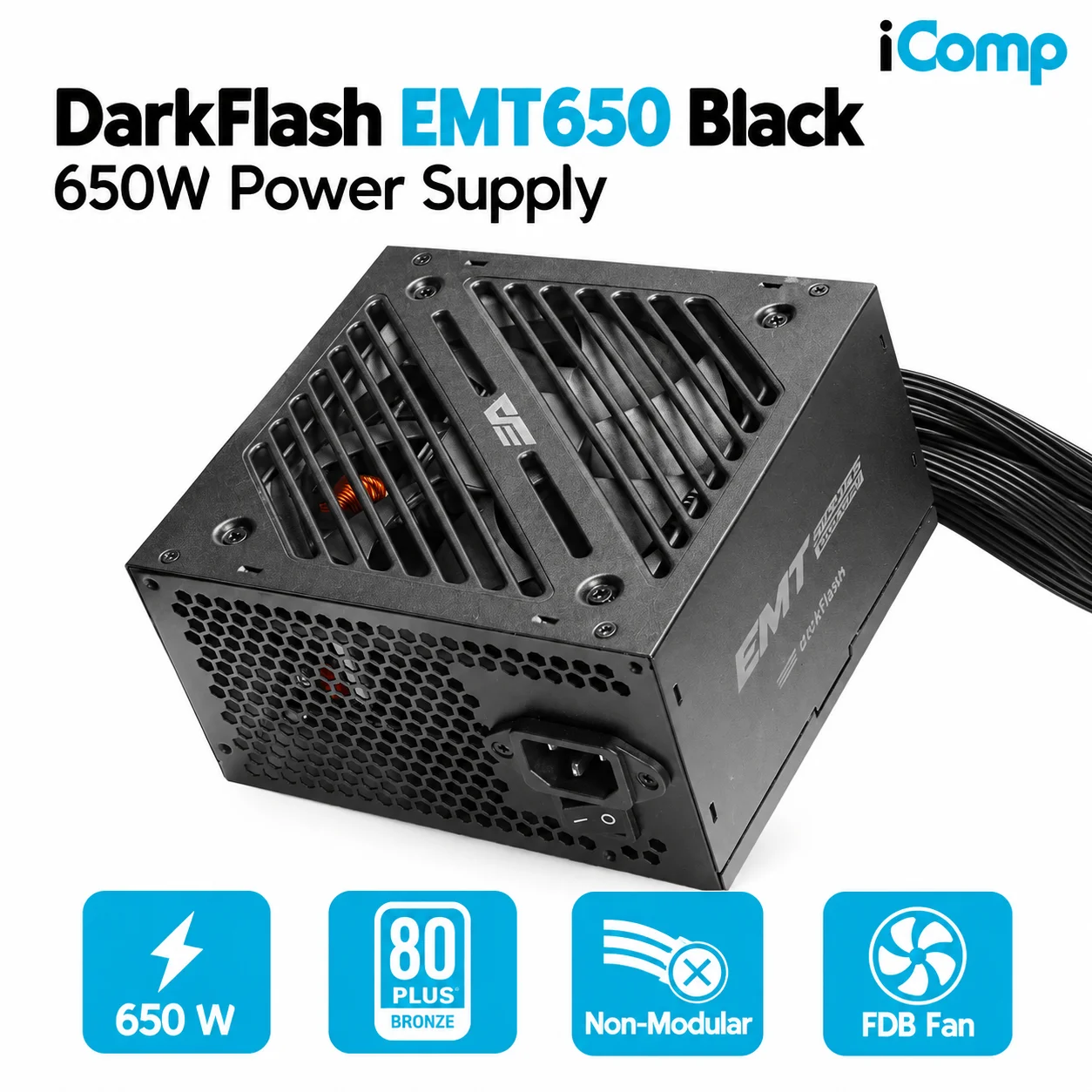 DarkFlash EMT650 Bronze Black 650W Power Supply
