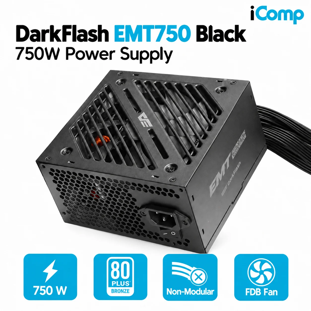 DarkFlash EMT750 Bronze Black 750W Power Supply
