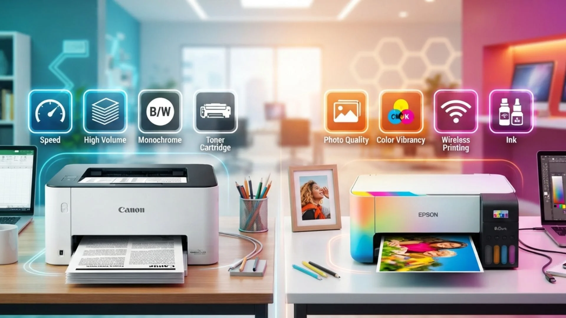 Printer necə se&ccedil;ilir: lazer, yoxsa şırnaqlı