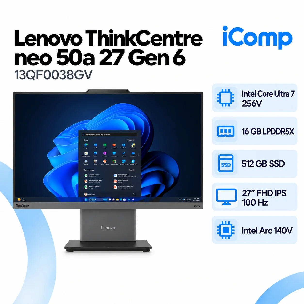 Lenovo ThinkCentre neo 50a 27 Gen 6 (13QF0038GV) AiO PC