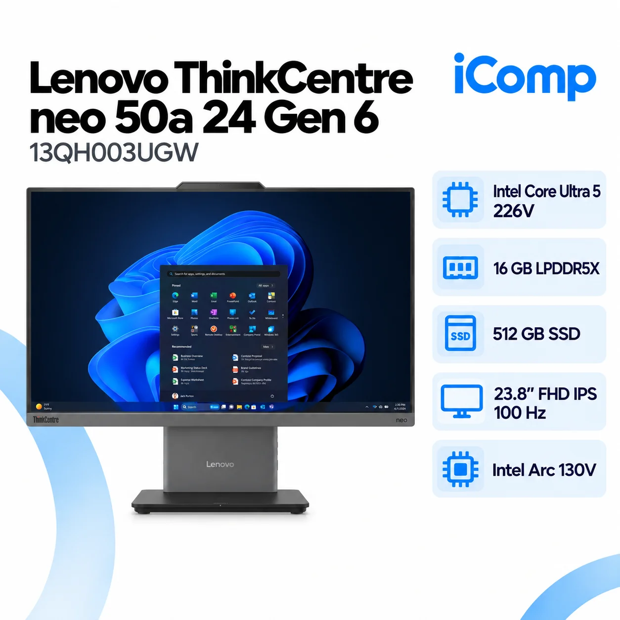 Lenovo ThinkCentre neo 50a 24 Gen 6 (13QH003UGW) AiO PC